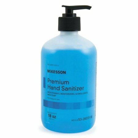 MCKESSON PREMIUM Hand Sanitizer, 70% Ethyl Alcohol Gel, 18oz, Summer Rain, 12PK 53-28037-18